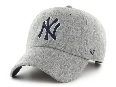 ’47 BRAND - CLEAN UP NEW YORK YANKEES CHAIN STITCH GRAY 【CHSCU17WIS】 Online