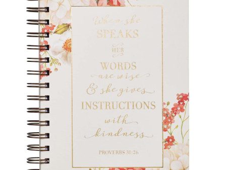 When She Speaks Large Wirebound Journal - Proverbs 31:26 Online