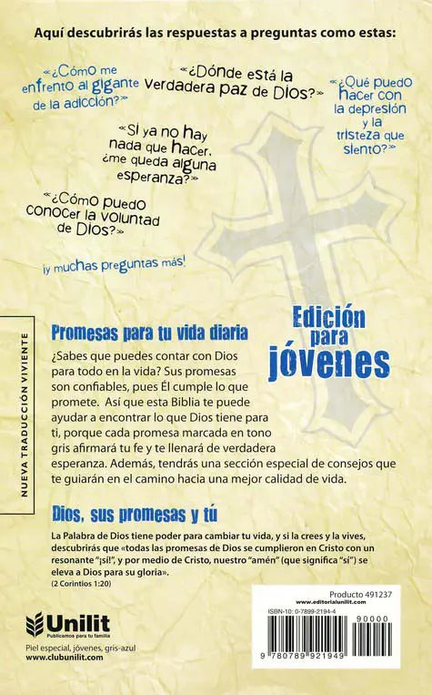 Biblia de Promesas Juvenil Imitación Piel- NTV Discount