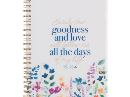 Cuaderno argollado goodeness and love Salmo 23:6 For Discount