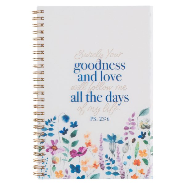 Cuaderno argollado goodeness and love Salmo 23:6 For Discount