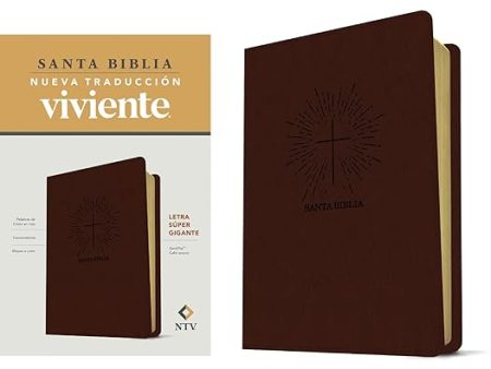 Santa Biblia NTV café oscuro, letra súper gigante For Sale