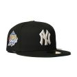 NEW ERA New York Yankees - 59FIFTY CO 1999 WS  BLACK SLV LOGO For Sale