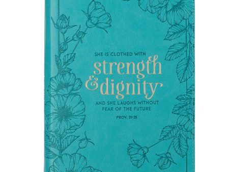 Agenda de lujo Strength & dignity Proverbios 31:25 - Azul For Sale