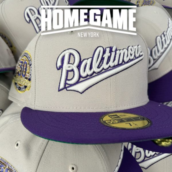 NEW ERA Baltimore Orioles - 59FIFTY 30th Anniversary  GRAY PURPLE Sale