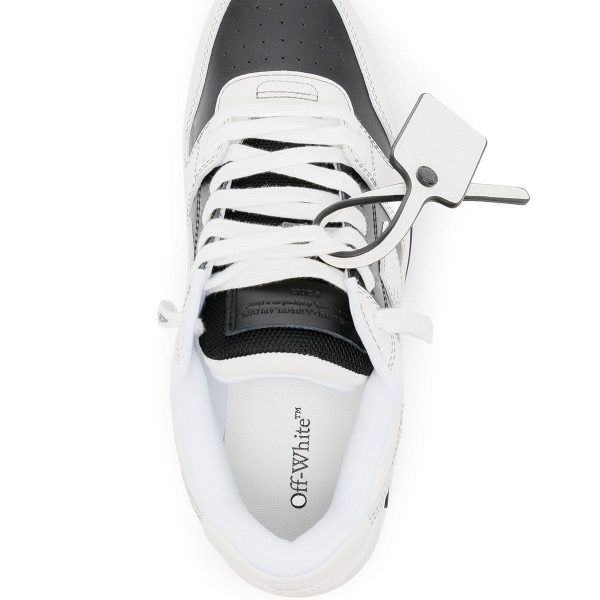 Off-White - OUT OF OFFICE CALF LEATHER BLACK WHITE【OMIS25-SLG0030】 Cheap