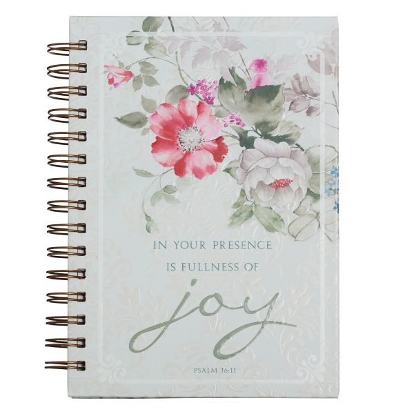 Fullness of Joy Large Hardcover Wirebound Journal - Psalm 16:11 on Sale