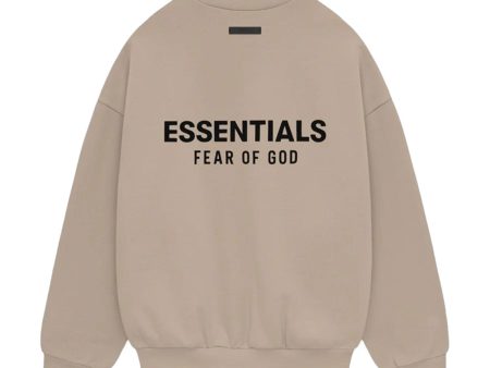 Fear of God ESSENTIALS - FLEECE CREWNECK DESERT SAND 【192HO246267F】 Supply