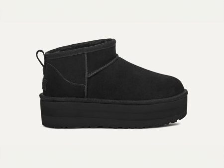 UGG - W CLASSIC ULTRA MINI PLATFORM BLK【1135092】 For Cheap