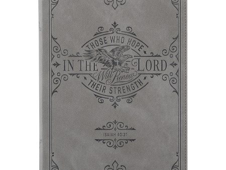 Agenda de lujo Hope in the Lord Isaías 40:31 - Gris For Cheap