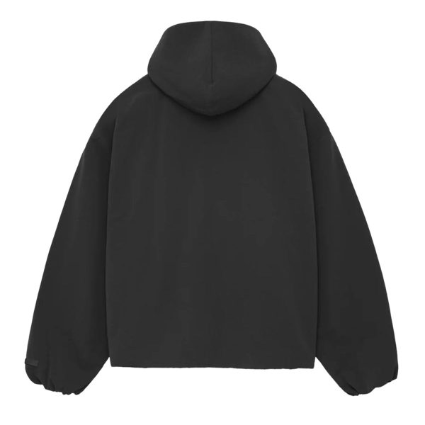 Fear of God ESSENTIALS - MILITARY NYLON HOODED ANORAK BLACK【202BT244780F】 For Sale