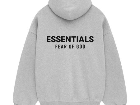 Fear of God ESSENTIALS - FLEECE  HOODIE LIGHT H GRAY 【192HO246258F】 Discount