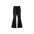 Undermycar - MUD DESTROYED WIDE FLARE JEANS BLACK Sale