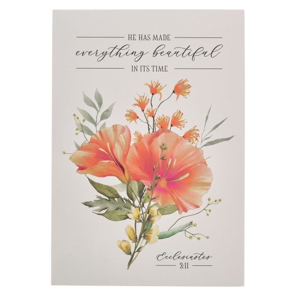 Cuaderno Everything beautiful Eclesiastes 3:11 petunias on Sale