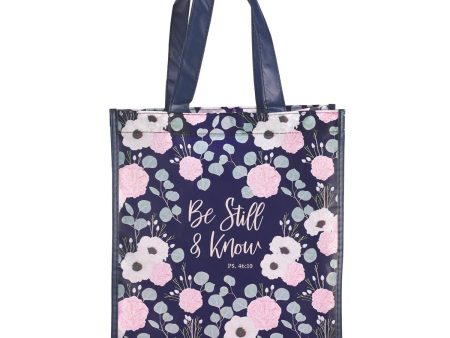 Bolsa de tela Be still Psalm 46:10 - Morado Online Sale