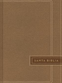 Biblia con referencias una columna  letra grande color beige - NBLA Hot on Sale