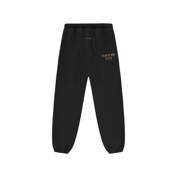 Fear of God ESSENTIALS - FLEECE ESSENTIAL SWEATPANT BLK【130BT242020F】 Online Sale