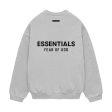 Fear of God ESSENTIALS - FLEECE CREWNECK LIGHT H GRAY 【192HO246268F】 Fashion