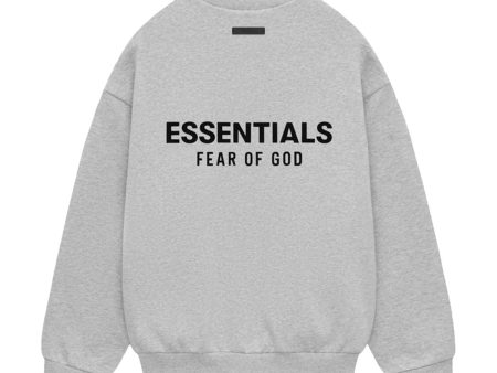 Fear of God ESSENTIALS - FLEECE CREWNECK LIGHT H GRAY 【192HO246268F】 Fashion