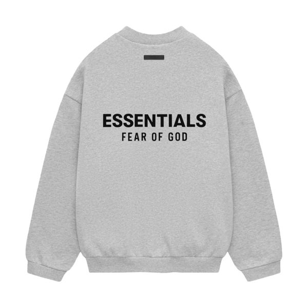 Fear of God ESSENTIALS - FLEECE CREWNECK LIGHT H GRAY 【192HO246268F】 Fashion