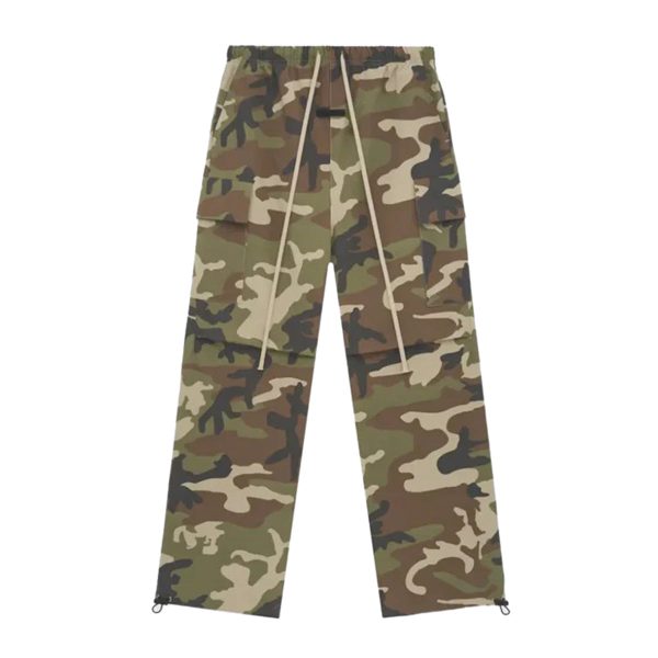 Fear of God ESSENTIALS - MILITARY NYLON FIELD PANT WOODLAND CAMO 【130BT244578F】 For Cheap