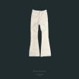 Undermycar - GLACIAL VELVETIN FLARED JEANS IVORY Online Sale