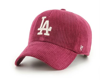 ’47 BRAND DODGERS THICK CORDUROY CLEAN UP CARDINAL 【47-mlb00206】 on Sale