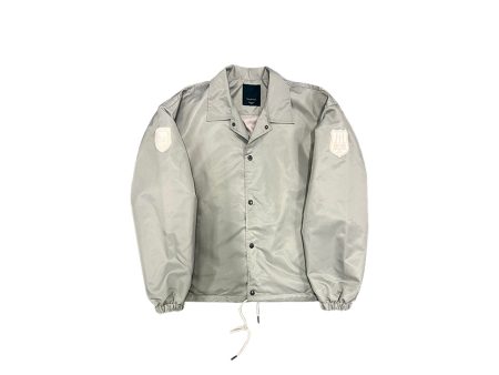 Undermycar - CATHEDRAL EMBROIDERED ＆ PATCHES COACH JACKET PEARL on Sale