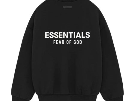 Fear of God ESSENTIALS - FLEECE CREWNECK BLACK 【192HO246260F】 Fashion