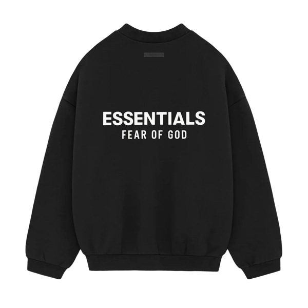 Fear of God ESSENTIALS - FLEECE CREWNECK BLACK 【192HO246260F】 Fashion