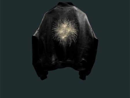 Undermycar - HOMMAGE EMBRACED ”THE FIREWORKS” LAMB LEATHER BLOUSON BLACK Sale