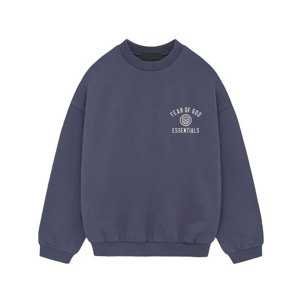 Fear of God ESSENTIALS - FLEECE CREWNECK MARINE 【192HO246264F】 Cheap