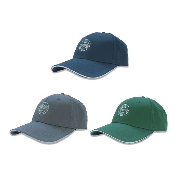 SMOKE ISLAND SPORTS TECH CAP NAVY GREY GREEN For Sale