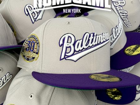 NEW ERA Baltimore Orioles - 59FIFTY 30th Anniversary  GRAY PURPLE Sale