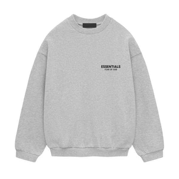 Fear of God ESSENTIALS - FLEECE CREWNECK LIGHT H GRAY 【192HO246268F】 Fashion