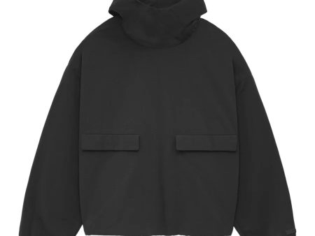 Fear of God ESSENTIALS - MILITARY NYLON HOODED ANORAK BLACK【202BT244780F】 For Sale