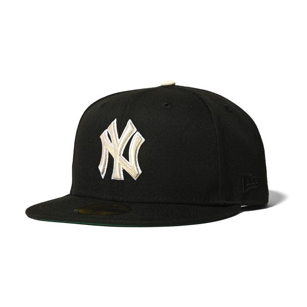 NEW ERA New York Yankees - 59FIFTY CO 1999 WS  BLACK SLV LOGO For Sale