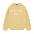 Fear of God ESSENTIALS - HEAVY FLEECE CREWNECK AMBER 【192BT246233F】 Cheap