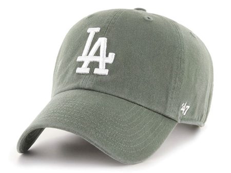 ’47 BRAND Los Angeles Dodgers - ’47 CLEAN UP Moss x White Logo【RGW12GWSNL】 Discount