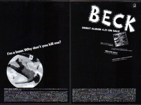 Beck 1994 05 Debut Japan album promo ad Discount