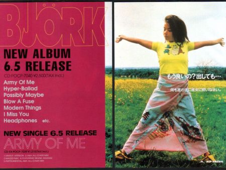 Bjork 1995 06 Post Japan album promo ad Discount