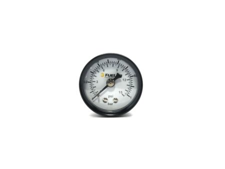 Fuelab 1.5in Carb Fuel Pressure Gauge - Range 0-15 PSI (Dual Bar PSI Scale) Online Hot Sale