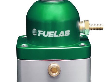 Fuelab 525 TBI Adjustable FPR In-Line 10-25 PSI (1) -6AN In (1) -6AN Return - Green Discount